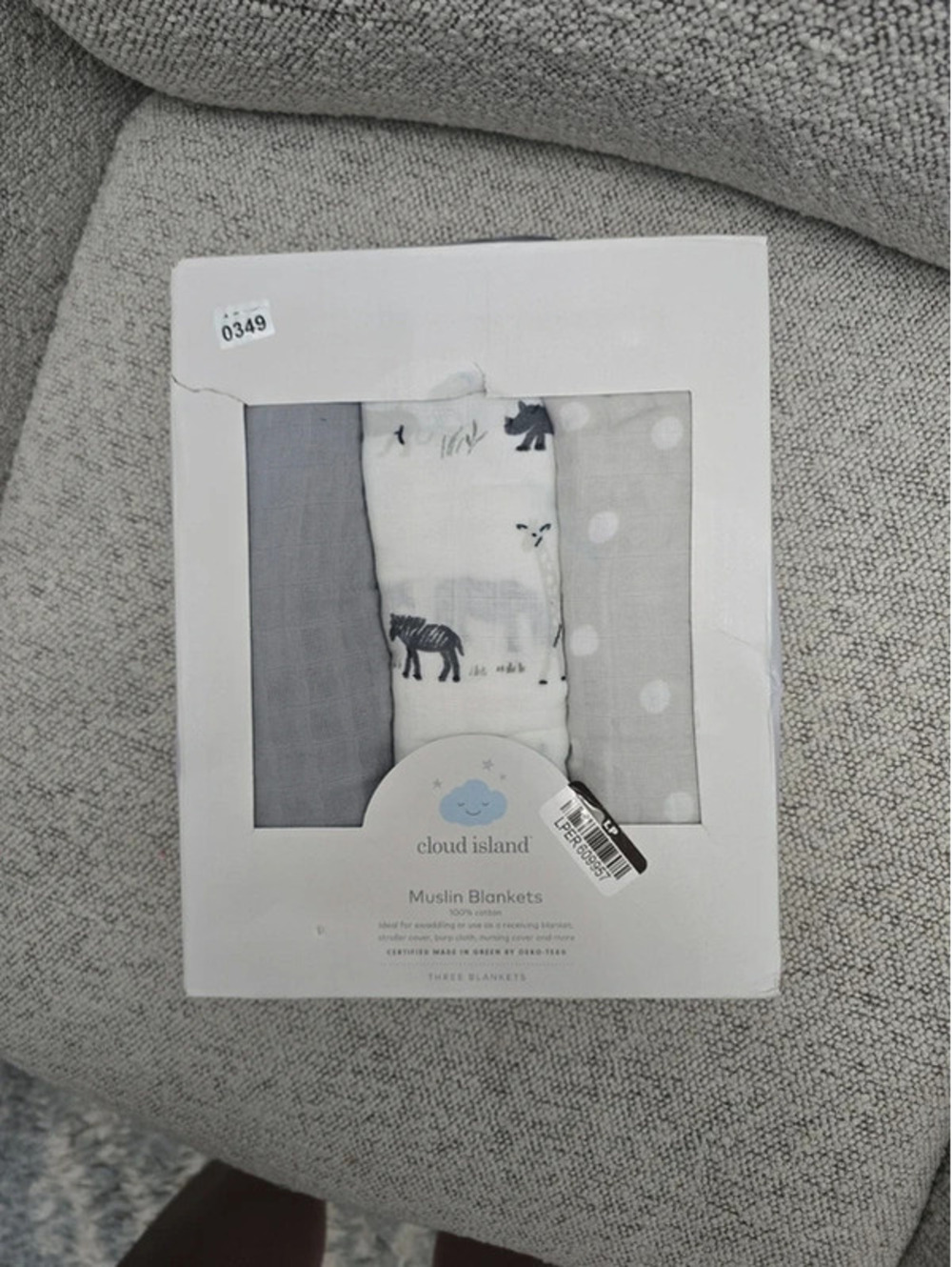 Brands, new cloud island muslin, blankets, item 349 bin 19